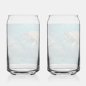 パーソナライズされた結婚シャンパンフルテエレガント- Br ガラス缶 (裏面)