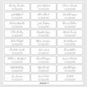 パーソナライズされた結婚ス住所 シール (シート)