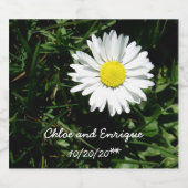パーソナライズされた結婚デイジー ビールラベル (シングルラベル)