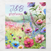 パーソナライズされた結婚パーソナライズされた ワインラベル (シングルラベル)