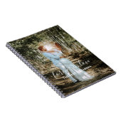 パーソナライズされた結婚ポートレートモダン書 ノートブック (右側)