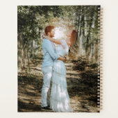 パーソナライズされた結婚ポートレートモダン書 プランナー手帳 (裏面)