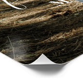 パーソナライズされた結婚ポートレートモダン書 ポスター (コーナー)