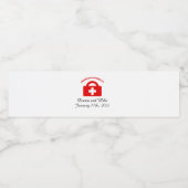 パーソナライズされた結婚二日酔い ペットボトルラベル (シングルラベル)