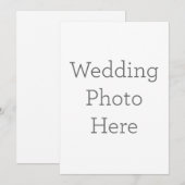 フラット招待状, サイズ: 12.7cm x 17.8cm, ペーパー: シグネチャーマット, 封筒: ホワイト (正面/裏面)