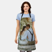 パーソナライズされた結婚写真 エプロン (着用した状態)