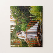 パーソナライズされた結婚写真 ジグソーパズル (縦)