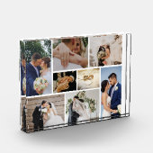 パーソナライズされた結婚写真 フォトブロック (左)
