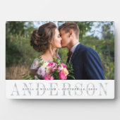 パーソナライズされた結婚写真 フォトプラーク (正面)