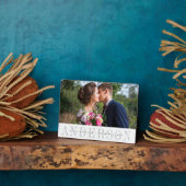 パーソナライズされた結婚写真 フォトプラーク (側面)