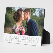 パーソナライズされた結婚写真 フォトプラーク (側面)