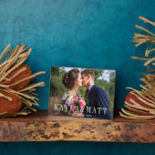 パーソナライズされた結婚写真 フォトプラーク (側面)