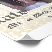 パーソナライズされた結婚写真 ポスター (角)