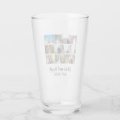 パーソナライズされた結婚周年記念写真集 タンブラーグラス (裏面)