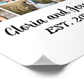 パーソナライズされた結婚周年記念写真集 ポスター (角)