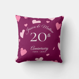 パーソナライズされた結婚周年記念品 クッション