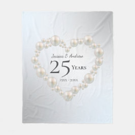 パーソナライズされた結婚周年記念品 フリースブランケット