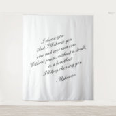 パーソナライズされた結婚基 |の結婚タペストリー タペストリー (正面)