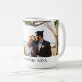 パーソナライズされた結婚夫婦 コーヒーマグカップ (正面右)
