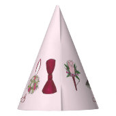 パーソナライズされた結婚婚約ブライダルシャワー パーティーハット (裏面)