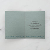 パーソナライズされた結婚婚約 カード (内部)