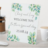 パーソナライズされた結婚層 台座サイン (インサイチュ)