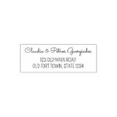 パーソナライズされた結婚差出人住所 セルフインキングスタンプ (デザイン)