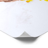 パーソナライズされた結婚式のウェルカムサイン ポスター (角)