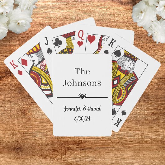 パーソナライズされた結婚式の引き出物トランプ トランプ