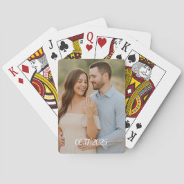 パーソナライズされた結婚式の引き出物トランプ トランプ