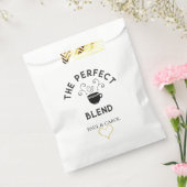 パーソナライズされた結婚式の引き出物バッグ完璧なブレンド フェイバーバッグ (封をした状態)