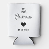 パーソナライズされた結婚式の引き出物ブライダルパーティ供給 缶クーラー (正面)