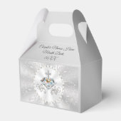 パーソナライズされた結婚式の引き出物ボックスまたは記念日 フェイバーボックス (裏面サイド)