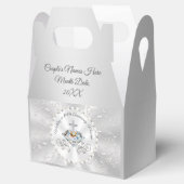 パーソナライズされた結婚式の引き出物ボックスまたは記念日 フェイバーボックス (オープン)