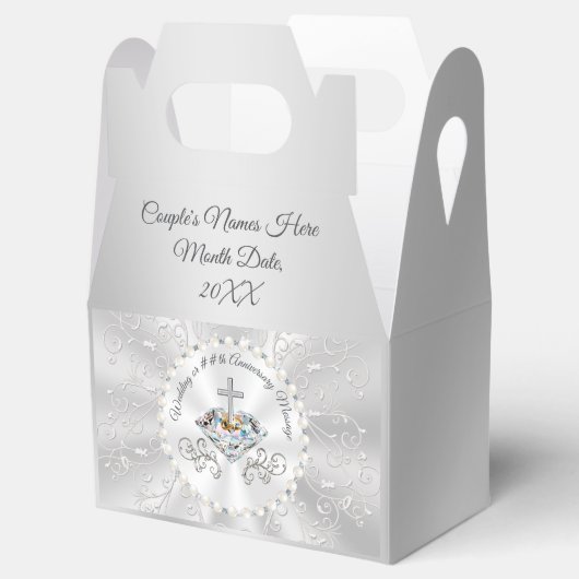 パーソナライズされた結婚式の引き出物ボックスまたは記念日 フェイバーボックス (オープン)