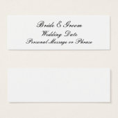 パーソナライズされた結婚式の引き出物ラベルテンプレート (正面&裏面)