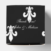 パーソナライズされた結婚式の引き出物箱 | fleur de lis フェイバーボックス (上部)