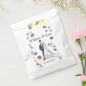 パーソナライズされた結婚式の引き出物紙バッグ フェイバーバッグ (封をした状態)