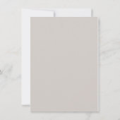 パーソナライズされた結婚式の招待状 案内状 (裏面)