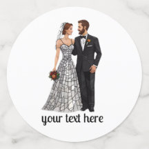 パーソナライズされた結婚式招待状と招待状