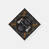 パーソナライズされた結婚式招待状と招待状 スタンダードカクテルナプキン (角)