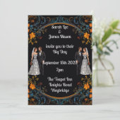 パーソナライズされた結婚式招待状と招待状 招待状 (スタンド正面)