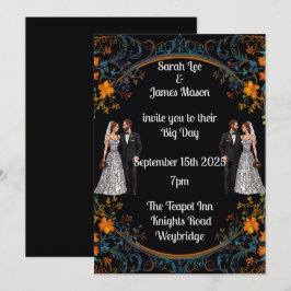 パーソナライズされた結婚式招待状と招待状 招待状