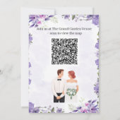 パーソナライズされた結婚式招待状カー祝ド – 招待状 (裏面)