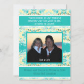 パーソナライズされた結婚式招待状 (裏面)