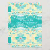 パーソナライズされた結婚式招待状 (正面/裏面)