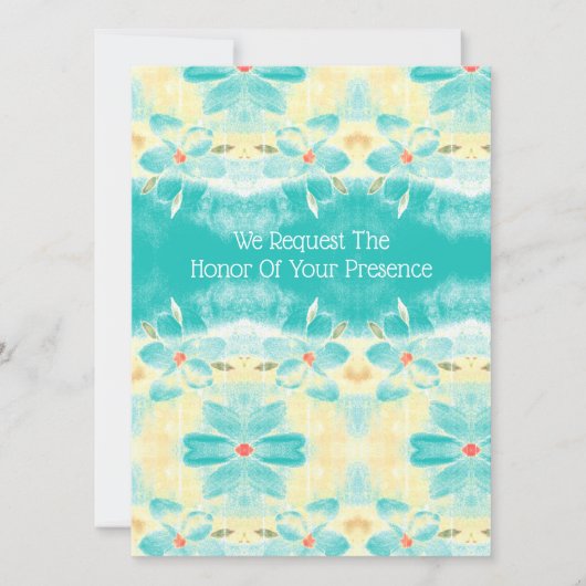 パーソナライズされた結婚式招待状 (正面)