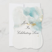 パーソナライズされた結婚式招待状 (裏面)