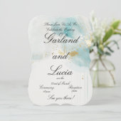 パーソナライズされた結婚式招待状 (スタンド正面)