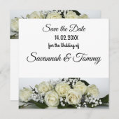 パーソナライズされた結婚式招待状 招待状 (正面/裏面)